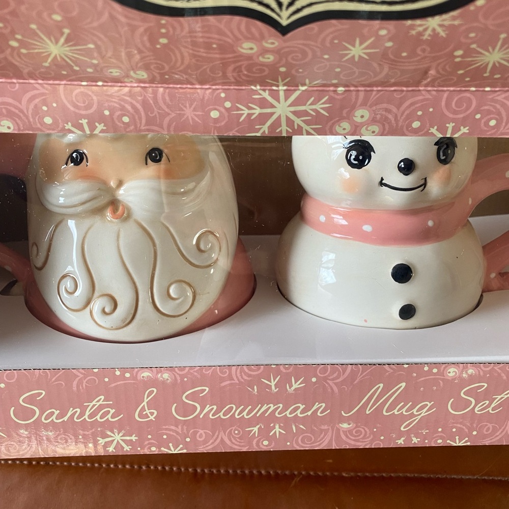Johanna Parker Christmas mug set pink